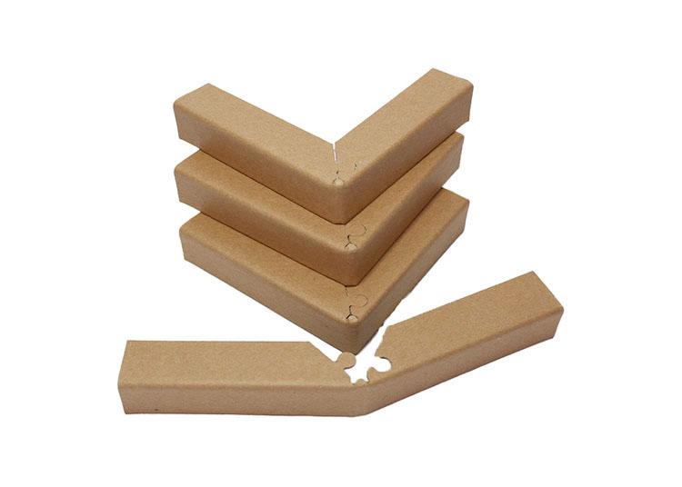 Why are paper corner protectors often used in combination with stretch film?